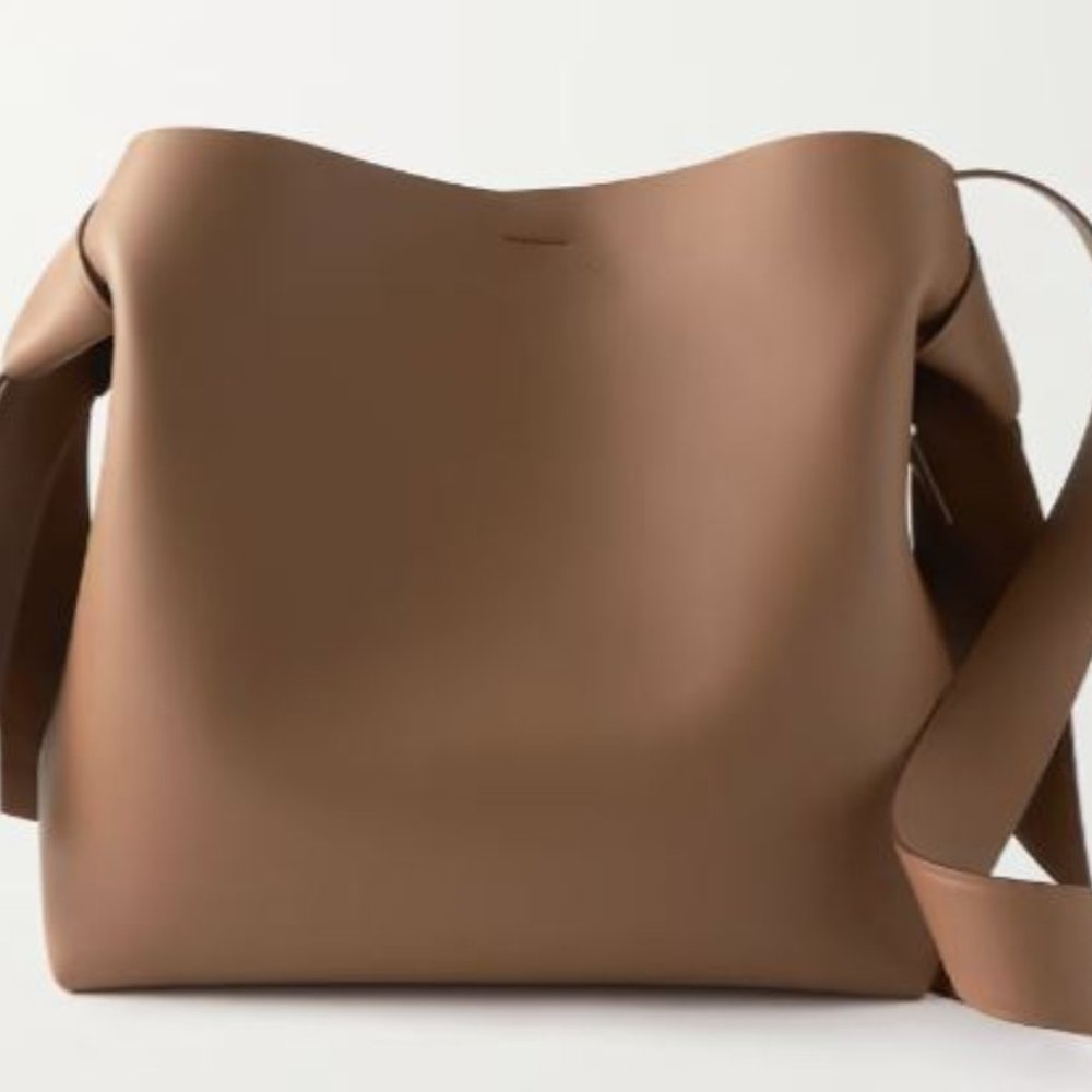 Acne Musubi Midi knotted leather shoulder bag
